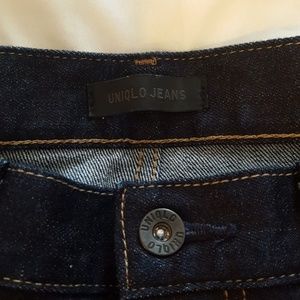 Uniqlo men's jeans dark blue skinny